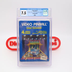 VIDEO PINBALL - CGC GRADED 7.5! BRAND NEW & Factory GLUE Seal! (Atari 2600)