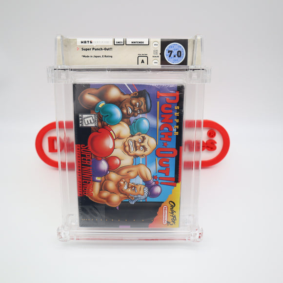 SUPER PUNCH-OUT!! WATA GRADED 7.0 A! NEW & Factory Sealed! (SNES Super Nintendo)