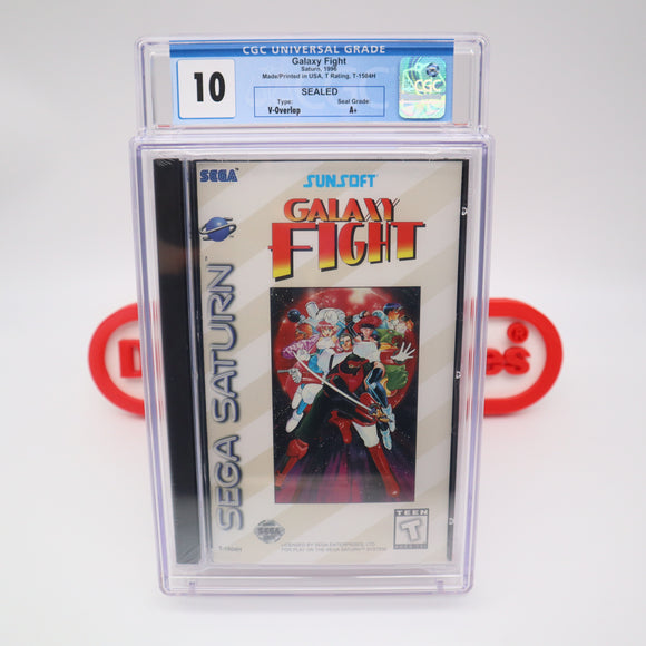 GALAXY FIGHT - HIGHEST/PERFECT GRADED CGC 10 A++! NEW & Factory Sealed! (Sega Saturn)