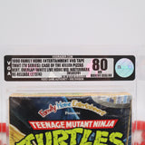 TMNT / TEENAGE MUTANT NINJA TURTLES: CASE OF THE KILLER PIZZAS - VGA GRADED 80 NM+ SILVER! NEW & Factory Sealed with Authentic V-Overlap Seam! (VHS)