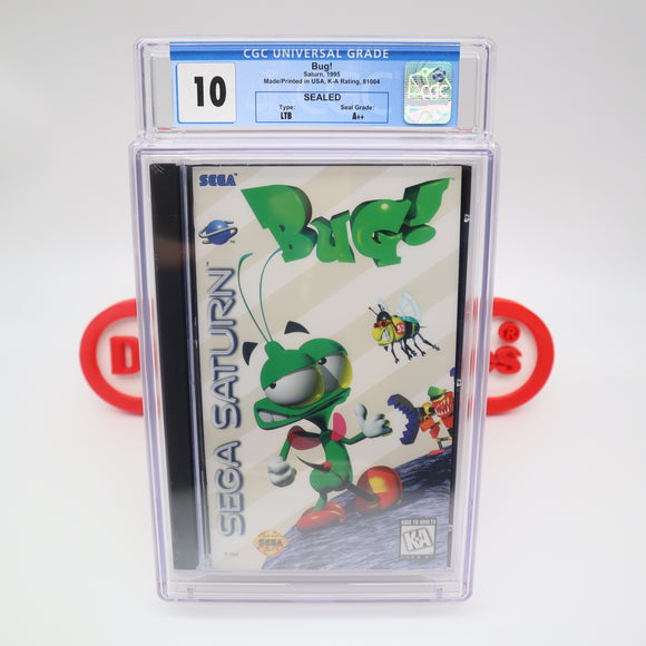 BUG! - HIGHEST/PERFECT GRADED CGC 10 A++! NEW & Factory Sealed! (Sega Saturn)