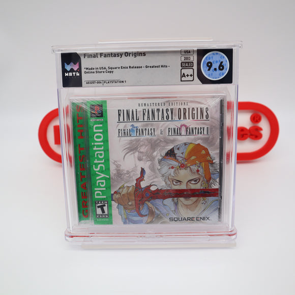 FINAL FANTASY ORIGINS - WATA GRADED 9.6 A++! NEW & Factory Sealed! (PS1 PlayStation 1)