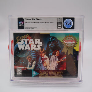 SUPER STAR WARS - CASE FRESH - WATA GRADED 9.6 A++! NEW & Factory Sealed! (SNES Super Nintendo)
