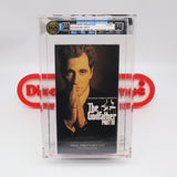 THE GODFATHER PART III 3: FINAL DIRECTOR'S CUT (DOUBLE VHS!) - IGS GRADED 8.5 BOX & 9.5 SEAL! NEW & Factory Sealed with Authentic V-Overlap Seam! (VHS)