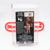 THE GODFATHER PART III 3: FINAL DIRECTOR'S CUT (DOUBLE VHS!) - IGS GRADED 8.5 BOX & 9.5 SEAL! NEW & Factory Sealed with Authentic V-Overlap Seam! (VHS)