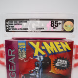 X-MEN / XMEN with 5 FLEER CARDS BUNDLE! VGA GRADED 85+ NM+ GOLD! NEW & Factory Sealed! (Sega Game Gear / GameGear)