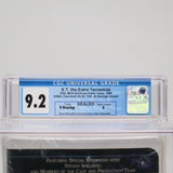 E.T. THE EXTRA TERRESTRIAL (CLAMSHELL CASE!) CGC GRADED 9.2 A! NEW & Factory Sealed with Authentic V-Overlap Seam! (VHS)