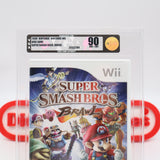 SUPER SMASH BROTHERS BROS. BRAWL - VGA GRADED 90 MINT GOLD! NEW & Factory Sealed! (Nintendo WII)