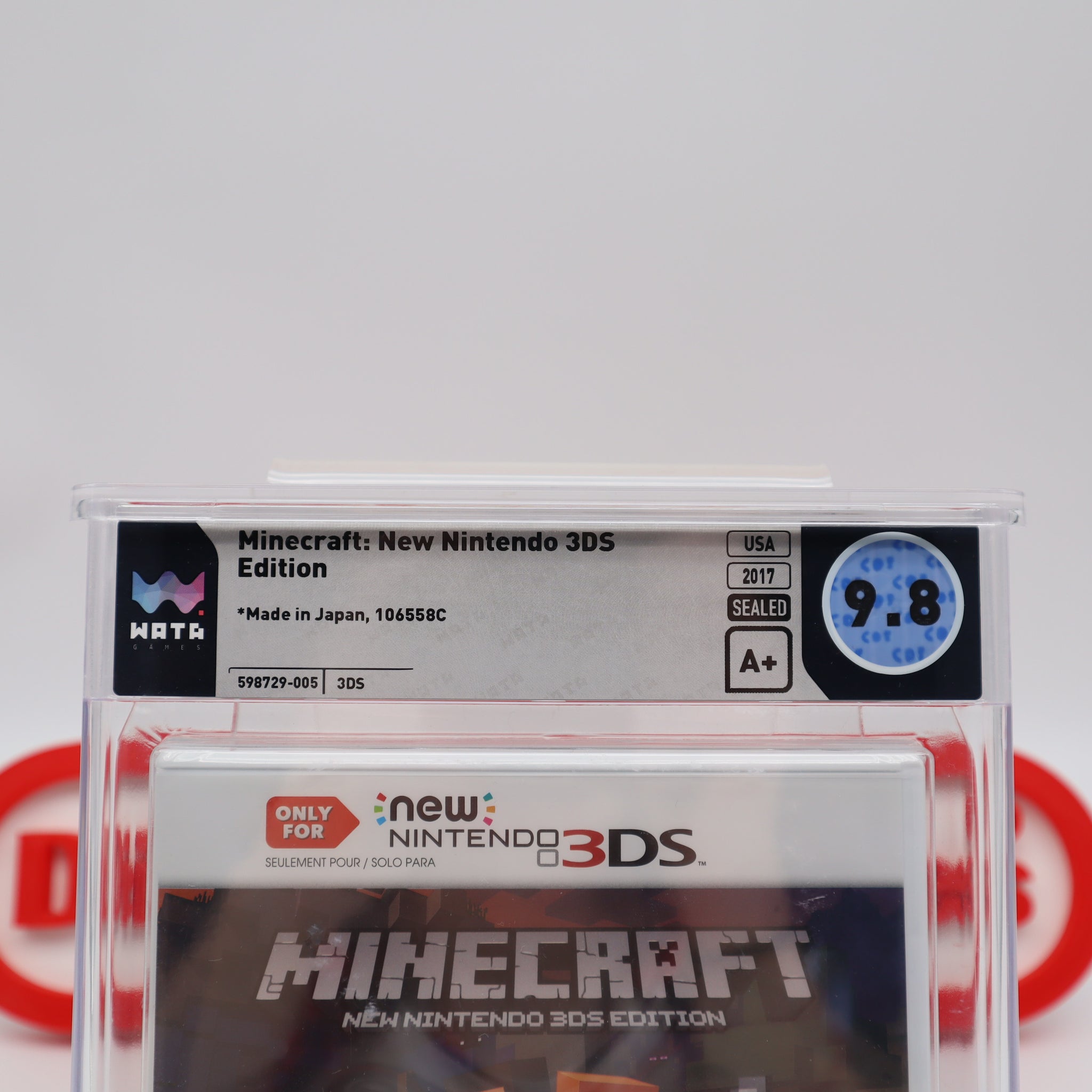 MINECRAFT 3DS EDITION - WATA GRADED 9.8 A+! NEW & Factory