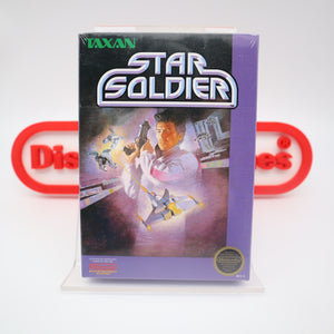 STAR SOLDIER with SOUND SEAL OF QUALITY / SOQ! NEW & Factory Sealed with Authentic H-Seam! (NES Nintendo)