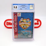 ANIMANIACS - EARLY PRINT CLAMSHELL VERSION! CGC GRADED 9.8 A! NEW & Factory Sealed with Authentic V-Overlap Seam! (Sega Genesis)