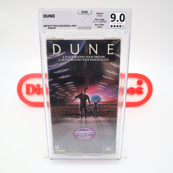 DUNE (1990) - REWIND GRADED 9.0 & 4-STAR SEAL! NEW & Factory Sealed with Authentic V-Overlap Seam! (VHS)