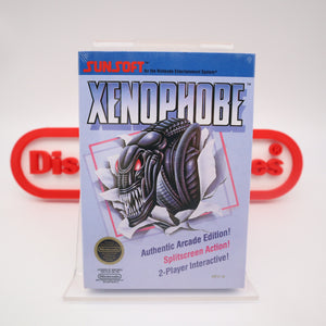 XENOPHOBE - ROUND SEAL OF QUALITY / SOQ - NEW & Factory Sealed with Authentic H-Seam! (NES Nintendo)