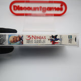 3 NINJAS: HIGH NOON AT MEGA MOUNTAIN w/ HULK HOGAN! RARE PROMO SCREENER! IGS GRADED 7.5 BOX & 8.5 SEAL! NEW & Factory Sealed with Authentic V-Overlap Seam! (VHS)