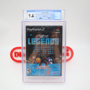 TAITO LEGENDS: SPACE INVADERS + 28 Games! CGC GRADED 9.8 A+! NEW & Factory Sealed! (PS2 PlayStation 2)