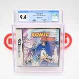 SONIC THE HEDGEHOG in SONIC RUSH - CGC GRADED 9.4 A+! NEW & Factory Sealed! (Nintendo DS)