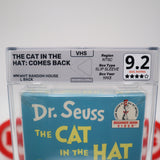 DR. SEUSS: THE CAT IN THE HAT COMES BACK - REWIND GRADED 9.2 & 4-STAR SEAL! NEW & Factory Sealed with Authentic V-Overlap Seam! (VHS)