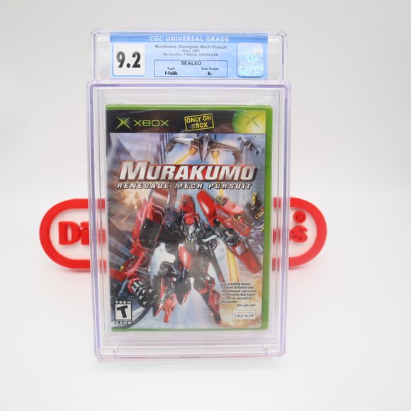 MURAKUMO: RENEGADE MECH PURSUIT - CGC GRADED 9.2 A+! NEW & Factory Sealed! (XBOX)