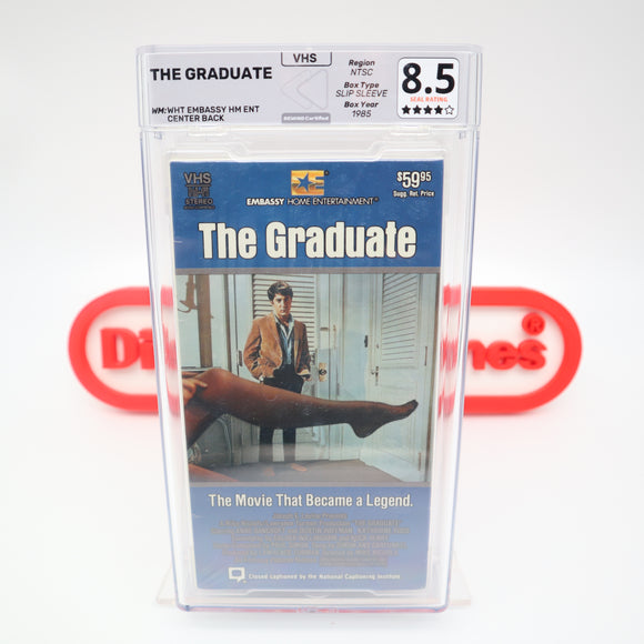 THE GRADUATE - REWIND GRADED 8.5 & 4-STAR SEAL! NEW & Factory Sealed with Authentic LRB Seam! (VHS)