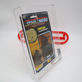 JAWA WITH POTF COIN - AFA GRADED 80 Y-NM 92 BACK - NEW Authentic & Factory Sealed! (MOC Vintage Star Wars Figure)