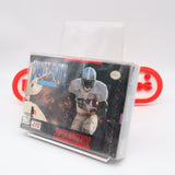 EMMITT SMITH FOOTBALL - NEW & Factory Sealed with Authentic V-Seam! (SNES Super Nintendo)