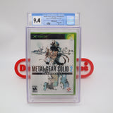 METAL GEAR SOLID 2 II: SUBSTANCE - CGC GRADED 9.4 A! NEW & Factory Sealed! (XBOX)