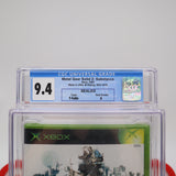 METAL GEAR SOLID 2 II: SUBSTANCE - CGC GRADED 9.4 A! NEW & Factory Sealed! (XBOX)