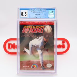 ROGER CLEMENS' MVP BASEBALL - CGC GRADED 8.5 A! NEW & Factory Sealed with Authentic V-Overlap Seam! (NES Nintendo)