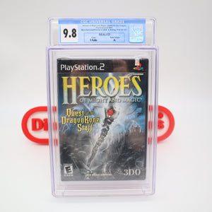 HEROES OF MIGHT AND MAGIC: QUEST FOR THE DRAGON - CGC GRADED 9.8 A+! NEW & Factory Sealed! (PS2 PlayStation 2)