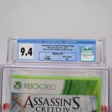 ASSASSIN'S CREED IV 4: BLACK FLAG - CGC GRADED 9.4 A+! NEW & Factory Sealed! (XBox 360)