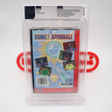 SONIC THE HEDGEHOG SPINBALL / PINBALL - WATA GRADED 9.6 A+! NEW & Factory Sealed with Authentic V-Overlap Seam! (Sega Genesis)