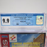 LETHAL ENFORCERS II 2: GUN FIGHTERS - CGC GRADED 9.9 A+! NEW & Factory Sealed with Authentic Tube Seal! (Sega Genesis)