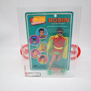 ROBIN: THE WONDER BOY - 1979 MEGO WORLD'S GREATEST SUPER HEROES - AFA GRADED 40 NEW Authentic & Factory Sealed!