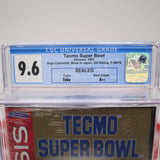 TECMO SUPER BOWL - CGC GRADED 9.6 A++! NEW & Factory Sealed with Authentic Tube Seal! (Sega Genesis)