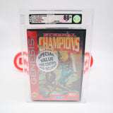 ETERNAL CHAMPIONS / ASCIIPAD SG-6 CONTROLLER BUNDLE! VGA GRADED 80+ NM SILVER! NEW & Factory Sealed! (Sega Genesis)