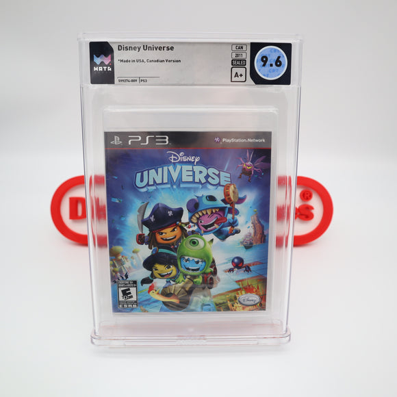 DISNEY UNIVERSE - WATA GRADED 9.6 A+! NEW & Factory Sealed! (PS3 PlayStation 3)