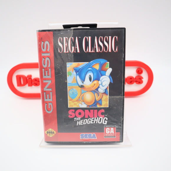 SONIC THE HEDGEHOG 1 - NEW & Factory Sealed with Authentic Tube Seal! (Sega Genesis)