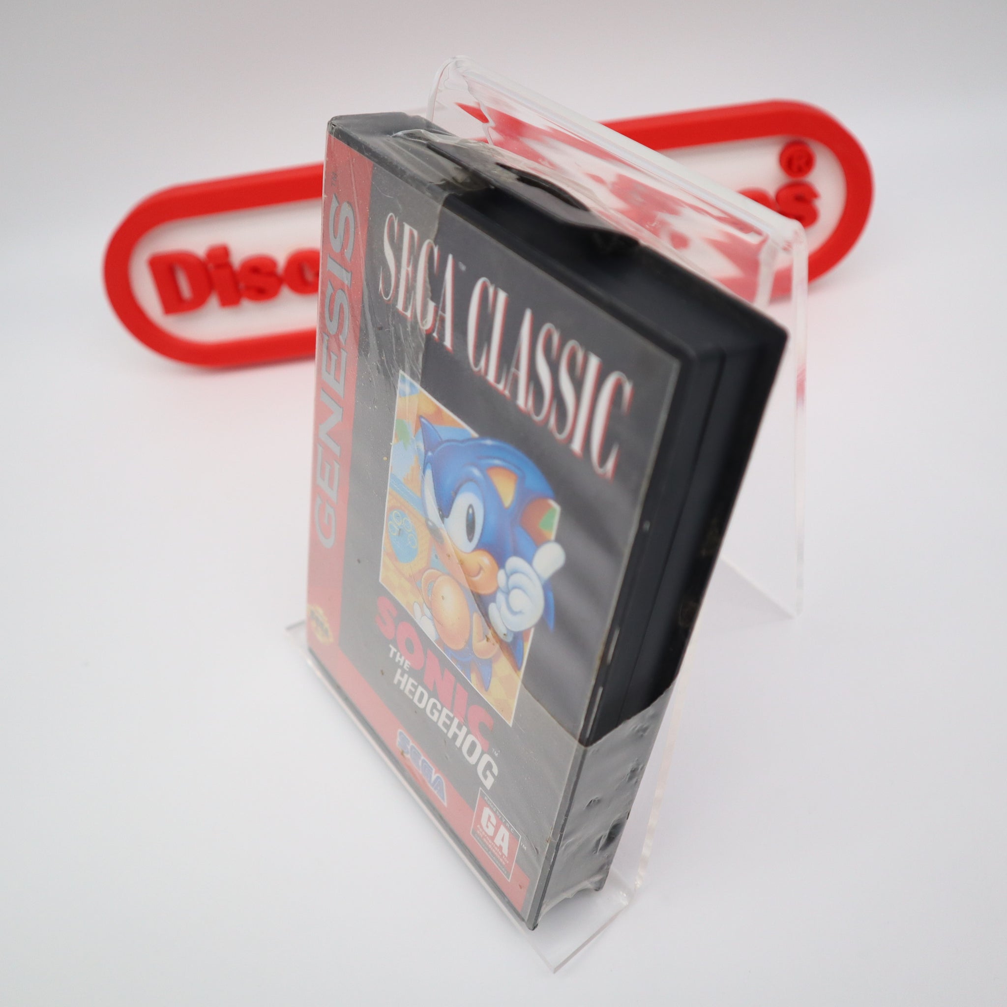 Sonic The Hedgehog 1 – Cartouche + Boîtier Sega Genesis, Complet Avec Manuel (NTSC)