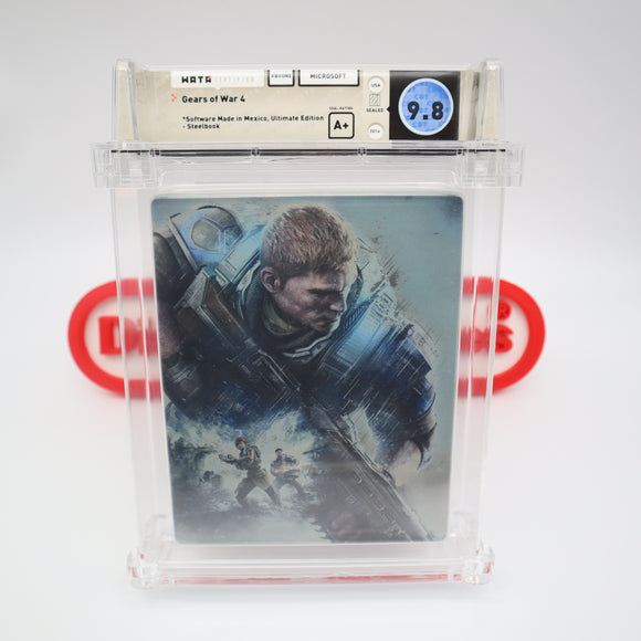 GEARS OF WAR 4 IV: ULTIMATE EDITION STEELBOOK! WATA GRADED 9.8 A+! NEW & Factory Sealed! (XBox One)