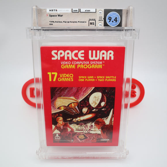 SPACE WAR with Hangtab! WATA GRADED 9.4! NEW & Factory Sealed! (Atari 2600)