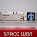 SPACE WAR with Hangtab! WATA GRADED 9.4! NEW & Factory Sealed! (Atari 2600)
