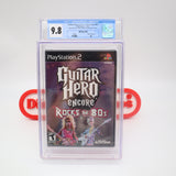 GUITAR HERO ENCORE ROCKS THE 80s - CGC GRADED 9.8 A+! NEW & Factory Sealed! (PS2 PlayStation 2)