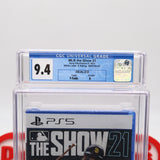 MLB THE SHOW 21 2021 BASEBALL (TATIS JR. COVER!) CGC GRADED 9.4 A! NEW & Factory Sealed! (PS5 PlayStation 5)