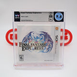 FINAL FANTASY EXPLORERS - WATA GRADED 9.8 A+! NEW & Factory Sealed! (Nintendo 3DS)