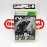 WATCH DOGS - VGA GRADED 80 NM SILVER! NEW & Factory Sealed! (XBOX 360)