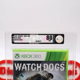 WATCH DOGS - VGA GRADED 80 NM SILVER! NEW & Factory Sealed! (XBOX 360)