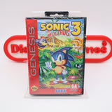 SONIC THE HEDGEHOG 3 III - NEW & Factory Sealed with Authentic V-Overlap Seam! (Sega Genesis)