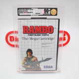 RAMBO: FIRST BLOOD PART II 2 - VGA GRADED 90+ MINT GOLD UNCIRCULATED! NEW & Factory Sealed! (SMS Sega Master System)
