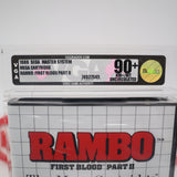 RAMBO: FIRST BLOOD PART II 2 - VGA GRADED 90+ MINT GOLD UNCIRCULATED! NEW & Factory Sealed! (SMS Sega Master System)