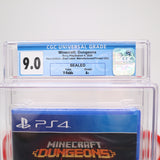 MINECRAFT DUNGEONS: HERO EDITION - CGC GRADED 9.0 A+! NEW & Factory Sealed! (PS4 PlayStation 4)
